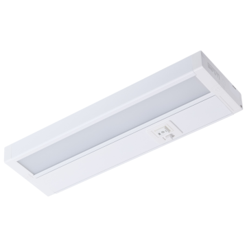 Satco 6.5 Watt - 11 Inch LED White Under Cabinet Light - 3K/4K/5K CCT Selectable - 50000 Hours - White Finish