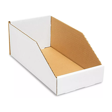 Corrugated Parts Bins - 6" x 12" x 4-1/2"