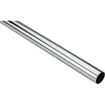 Stanley Home Designs 6 Ft. x 1-5/16 In. Cut-to-Length Closet Rod, Chrome