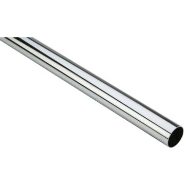 Stanley Home Designs 8 Ft. x 1-5/16 In. Cut-to-Length Closet Rod, Chrome