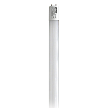 Satco 12 Watt T8 LED - Medium bi-pin base - 4000K - 50000 Average rated hours - 1450 Lumens - Type B - Ballast Bypass - Double Ended Wiring