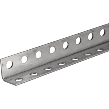 HILLMAN Hillman Steelworks Zinc-Plated 1-1/4 In. x 6 Ft. Perforated Steel Angle