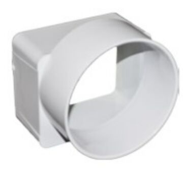 Jones Stephens 4 x 6 x 6 in DS x Hub PVC Flush-fit Offset Downspout Adapter