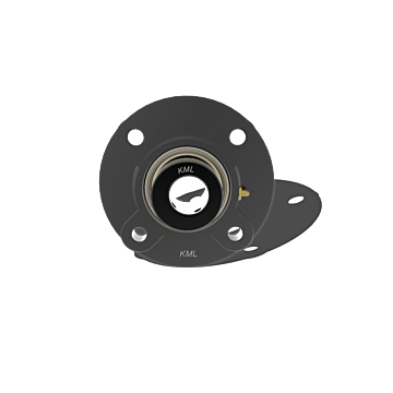 KML 4 Bolt Flange Bearing,7/8" Locking Collar, Standard Race SAF20514