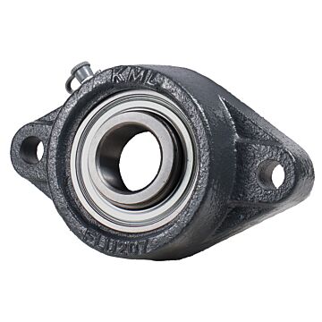 KML Standard 2 Bolt Flange  Bearing, 1-1/4" Locking Collar, Standard Race SAFT20720