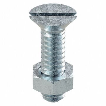 Titan™ 3/8-16 x 3 in. Slotted Flat Head Stove Bolt, Zinc