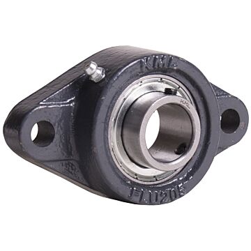 KML Standard  2 Bolt Flange  Bearing, 1" Set Screw Lock, Standard Race SBFT20516