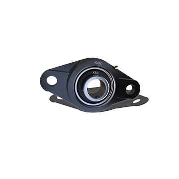 KML Compact 2 Bolt Flange  Bearing, 1-1/4" Set Screw Lock, Standard Race SBLF20620