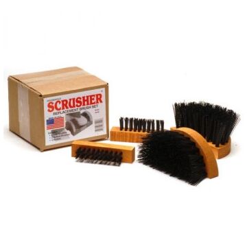 SCRUSHER® Polypropylene Black Shoe/Boot Brush and Scrubber