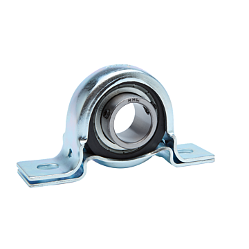 KML PILLOW BLOCK, RUBBER CUSHIONED, PRESS STEEL, LIGHT DUTY, SET SCREW TYPE - SBRPP204-12 (3/4" DIA)