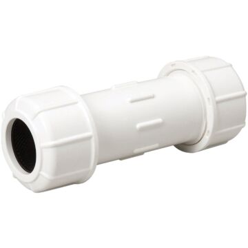 B&K 1-1/2 In. x 1-1/2 In. Compression PVC Coupling