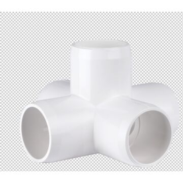 Circo Innovations 1 in PVC Furniture Grade 5-Way Side Outlet Cross