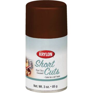 Krylon Short Cuts Enamel Spray Paint (High Gloss - Espresso) 3 oz