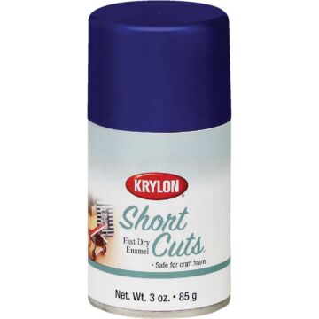 Krylon Short Cuts Enamel Spray Paint (High-Gloss - Iris) 3 oz