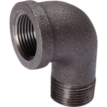 Southland 3/8 In. 90 Deg. Street Malleable Black Iron Elbow (1/4 Bend)