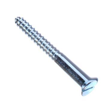 Titan™ #10 Slotted Steel Zinc Plated Wood Screw