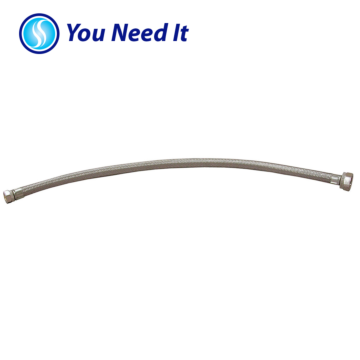 Jones Stephens 3/8" x 1/2" OD x FIP Flexible Stainless Steel Faucet Connector 20" Length