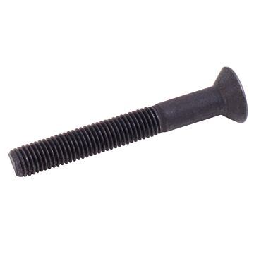 1/4"-28 x 2" Flat Socket Head Cap Screw, Fine Thread, Black Oxide 