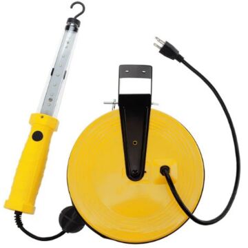 Bayco 50' LED Work Light w/Magnetic Hook on Retractable Reel