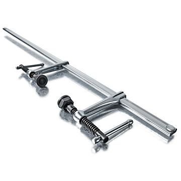 Bessey Tools Double Force Clamp, 39.5 Inch Capacity, 4-3/4 Inch Throat Depth