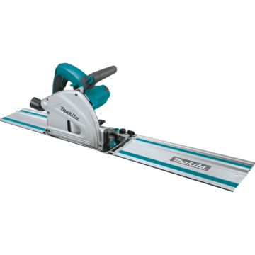 Makita 6-1/2" Plunge Circular Saw Kit, with Stackable Tool case and 55" Guide Rail
