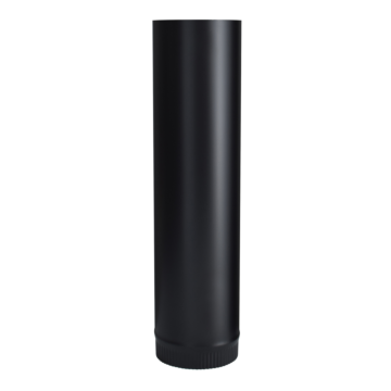 Imperial 6-in x 24-in Black Single-Wall Stove Pipe