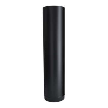 Imperial 8-in x 36-in Black Single-Wall Stove Pipe