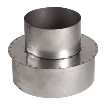 6 x 4 in 304 Stainless Steel Stove Pipe Reducer