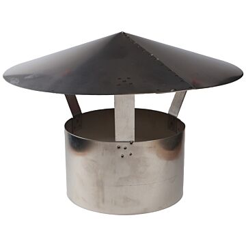 7 in 304 Stainless Steel Stove Pipe Rain Cap