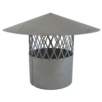 6 in Stainless Steel Stove Pipe Rain Cap