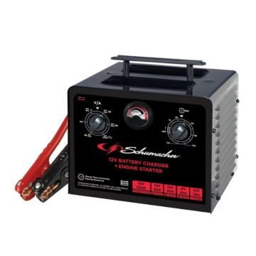 Schumacher 250A 6V/12V Timer-Controlled Battery Charger & Jump Starter
