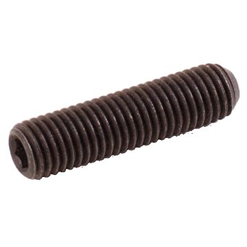 1/4"-28 x 1" Set Screw, Fine Thread, Black Oxide 