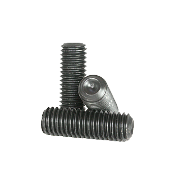 9/16"-18 x 1/2" Set Screw, Fine Thread, Black Oxide 