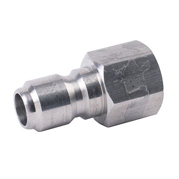3/8" Quick Connect x 3/8" Female NPT Stainless Steel Plug