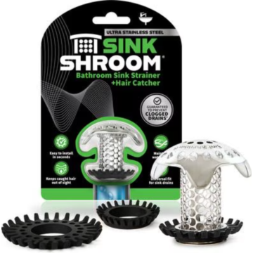 SinkShroom SS Bathroom Drain Strainer