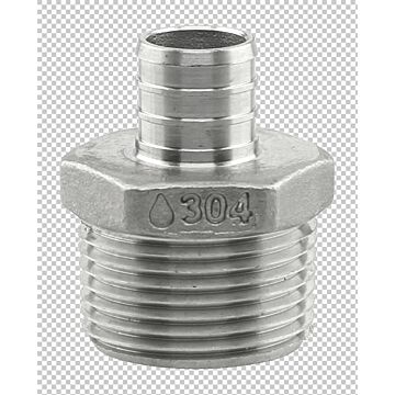 Boshart Industries Adapter 3/4 x 1 in Crimp PEX x MPT Pipe Adapter