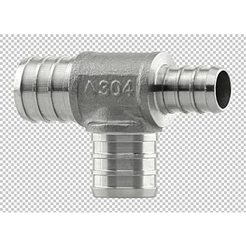 Boshart Industries Tee 3/4 x 1/2 x 3/4 in Crimp PEX Pipe Reducing Tee