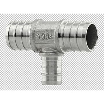 Boshart Industries Tee 3/4 x 3/4 x 1/2 in Crimp PEX Pipe Reducing Tee
