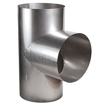 Tee 4 in Stainless Steel Stove Pipe Tee