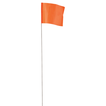 Empire 2.5 in. x 3.5 in. Glo Orange Flag Stakes