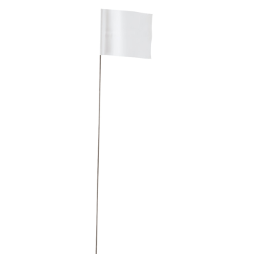 Empire 2.5 in. x 3.5 in. White Flag Stakes