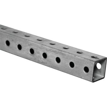 National Hardware Perforated Square Tube (Zinc) 1-1/2" x 3 ft