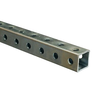 National Hardware Perforated Square Tube (Zinc) 1" x 3 ft
