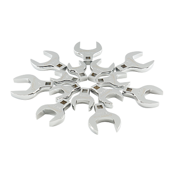 SUNEX® Tool SAE 14 Forged Alloy Steel Crowfoot Wrench Set