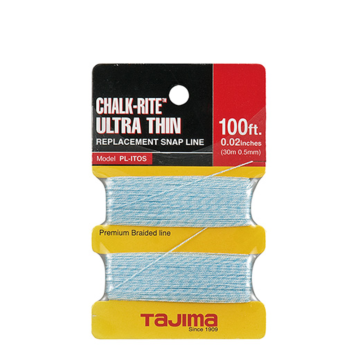 TAJIMA TOOL Chalk-Rite® Ultra-Thin braided line, 0.5 mm x 30m / 100 ft.