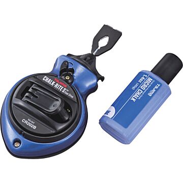 TAJIMA TOOL Chalk-Rite® II Ultra-Thin. 0.5 mm chalk snap-line, blue Micro Chalk, metallic blue