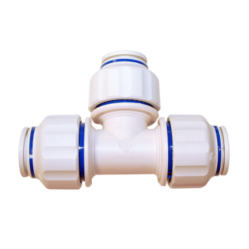 Jones Stephens 1/2" Twist to Lock Plastic Tee Union