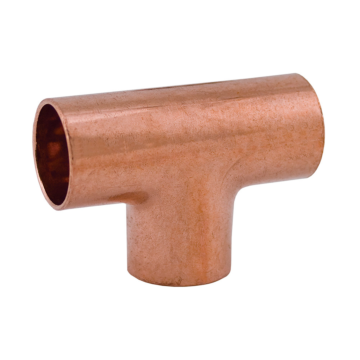 1/4" Wrot/ACR Solder Joint Copper Tee