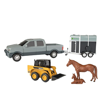 TOMY Pickup and Livestock Toy Trailer Set