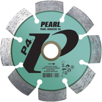 Pearl Abrasives P4™ Tuck Point Blade 4-1/2" x .250 x 7/8", 5/8"
